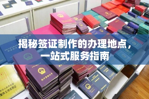 乳源揭秘签证制作的办理地点，一站式服务指南